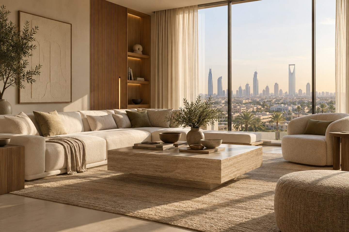 Illustrative contemporary apartment interior